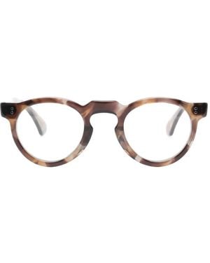 Lesca Gafas Coda Con Montura Redonda - Marrón
