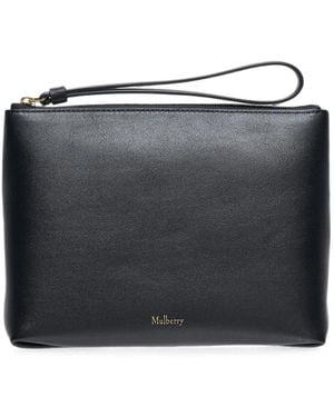 Mulberry Cartera Con Logo Estampado - Negro