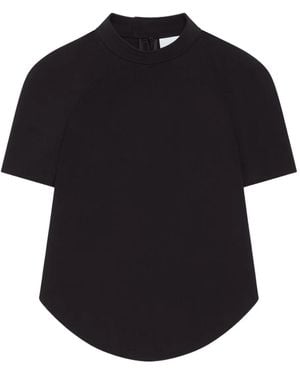Courreges モックネック Tシャツ - ブラック