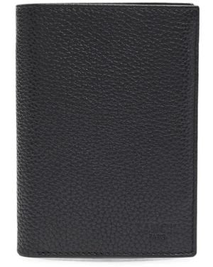 Lancel Leon Grained Leather Wallet - Black