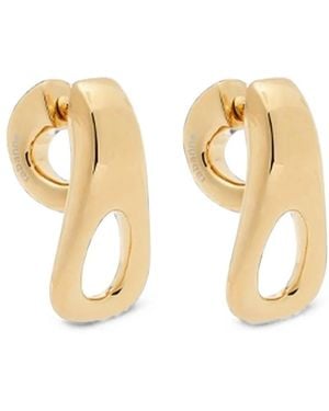 Rabanne Cross-Link Drop Earrings - Metallic