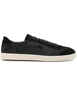 Prada Leather Trainers - Black