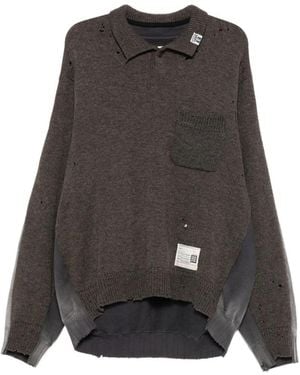 Maison Mihara Yasuhiro Pull À Manches Longues - Grey