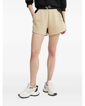 BOSS Two-Tone Drawstring Mini Shorts - Natural