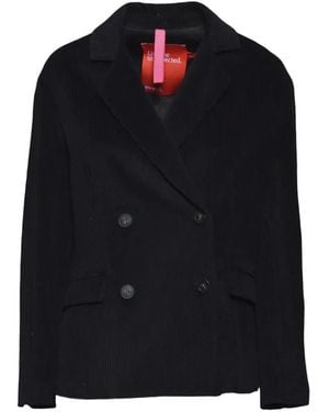 ..,merci Double-Breasted Corduroy Jacket - Black