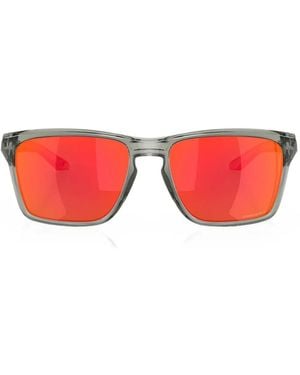 Oakley Sylas Rectangle-Frame Sunglasses - Red