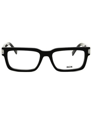 MCM Rectangle-Frame Glasses - Black