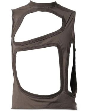 Rick Owens Membrane Ii Cut-Out T-Shirt - Black