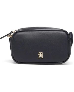 Tommy Hilfiger Logo Tape Crossbody Camera Bag - Black