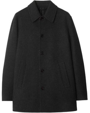Burberry Button-Fastening Coat - Black