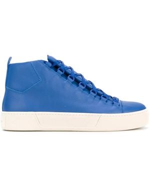 Balenciaga Baskets À Semelle Contrastante - Blue
