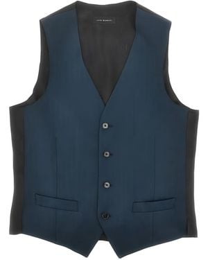 Luigi Bianchi Single-Breasted Waistcoat - Blue