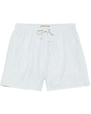 Canali Drawstring Swim Shorts - White