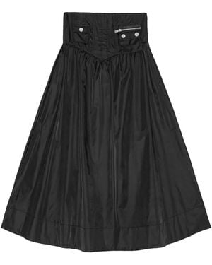 Ganni High-Waisted Maxi Skirt - Black