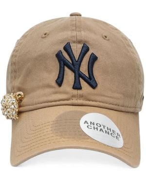 ANOTHER CHANCE Embellished Logo-Embroidered Cap - Natural