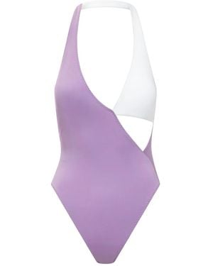 ALESSANDRO VIGILANTE Two-Tone Swimsuit - Purple