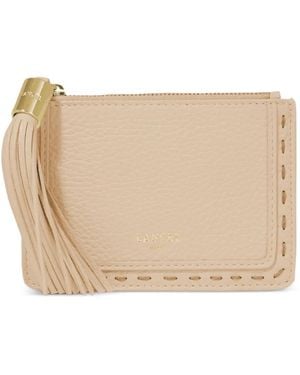 Lancel Premier Flirt Zipped Card Holder - Natural