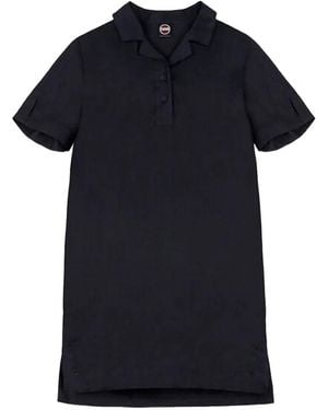Colmar Buttoned Mini Dress - Black