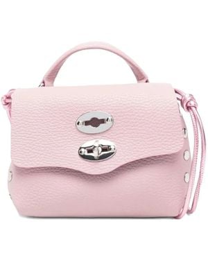 Zanellato スタッズ レザー ショルダーバッグ - ピンク