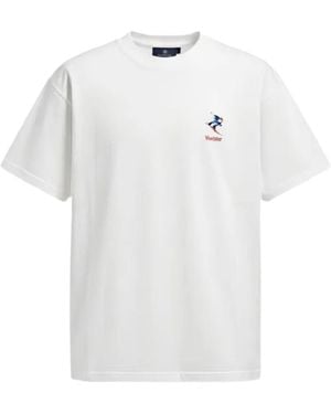 ALBERTO BRESCI Logo-Detail Crew-Neck T-Shirt - White