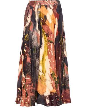 Yavi Rock mit Print - Orange