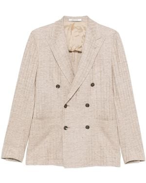 Tagliatore Double-Breasted Blazer - Natural