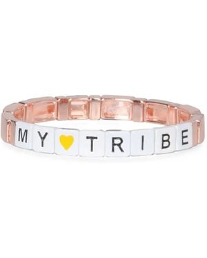ELLA K Block Elastic Bracelet - White