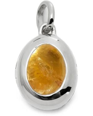 Monica Vinader Collar Con Piedra De Nacimiento De Noviembre De Citrino - Metálico