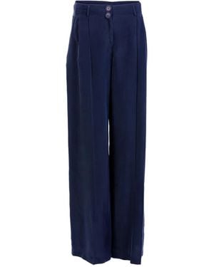 Silvia Tcherassi Opal Pleated Trousers - Blue
