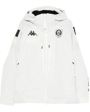 Kappa Chaqueta con capucha y logo - Blanco
