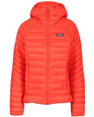 Patagonia Down Sweater Hoody Jacket - Red