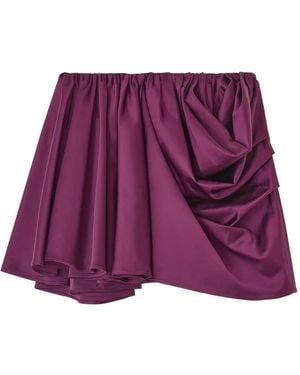 Ganni Bordeaux Acetate Blend Skirt - Purple