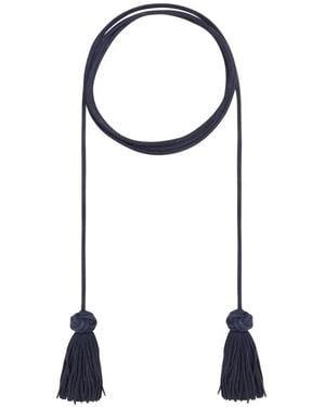 Pierre Louis Mascia Plmbelt Tassel-Embellished Belt - White
