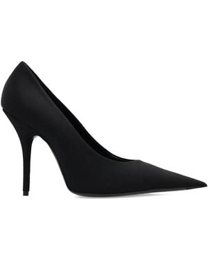 Balenciaga 80Mm Knife Pointed-Toe Stiletto Court Shoes - Black