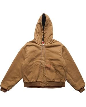 Sky High Farm Sh4U Hooded Jacket - Brown