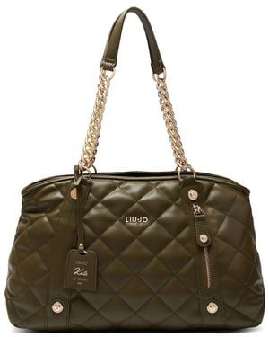 Liu Jo Quilted Tote Bag - Green