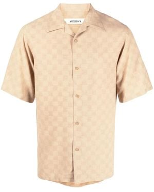 MISBHV Hemd Mit Monogramm-Print - Natur