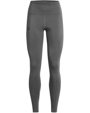 Under Armour Leggings Rival Con Logo - Grigio