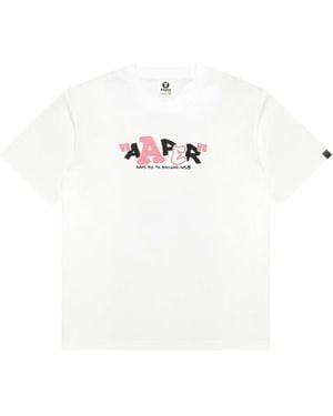 Aape By A Bathing Ape Graphic T-Shirt - White
