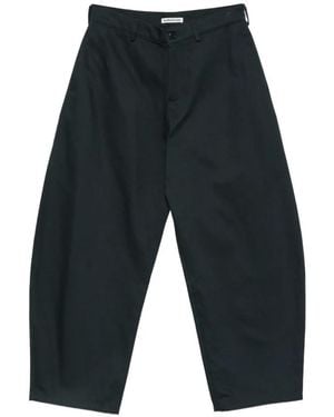 YMC Weite Plisseehose - Blau
