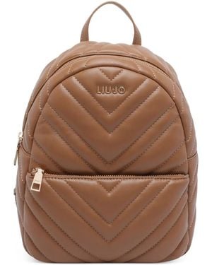 Liu Jo Rucksack mit Chevronsteppung - Braun