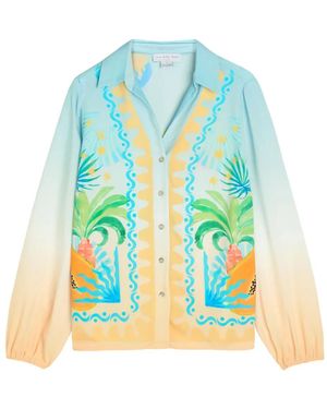 Never Fully Dressed Rio Miley Printed Blouse - Blue