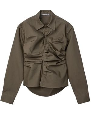 CAMPERLAB Gathered Shirt - Brown
