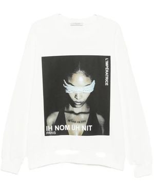 ih nom uh nit L'Impératrice Graphic-Print Sweatshirt - White