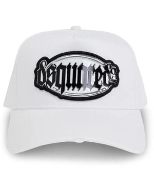 DSquared² Logo-Patch Cap - White