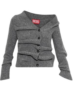 DIESEL Cropped Cardigan - Gray