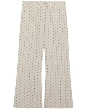 Valentino Garavani Pantalon Ample À Imprimé Abstrait - White