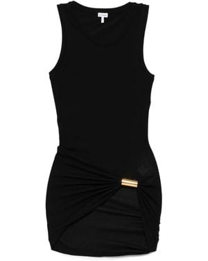 Loewe Cotton Top With Logo - Black