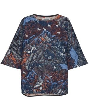 Henrik Vibskov Oberteil mit Tapisserie-Print - Blau