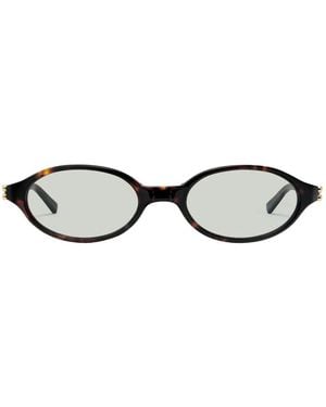 Gentle Monster Lunettes De Soleil À Monture Ovale Ivy - Blanc